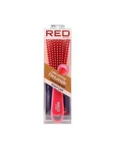Red Kiss Ez Glide Detangling Brush Ball Tip Rosa Cepillo