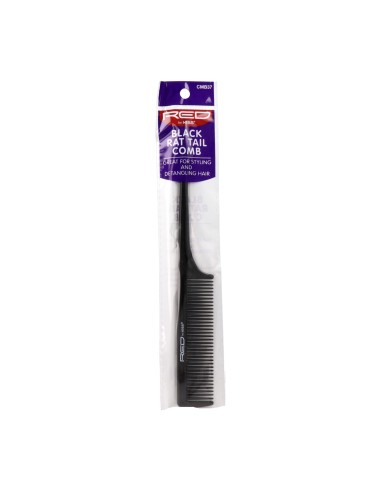 Red Kiss Rat Tail Comb Black Peine