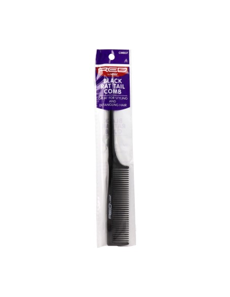 Red Kiss Rat Tail Comb Black Peine