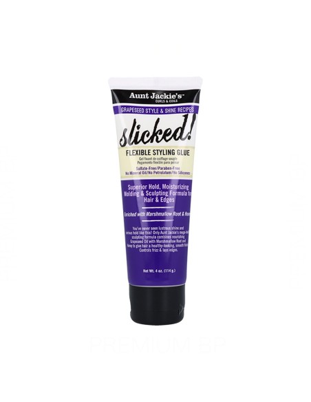 Aunt Jackie'S Curls & Coils Grapeseed Slicked! Felxible Styling Gel 114G/4Oz