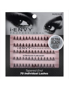 I Envy Individual Lash/Pestañas Ultra Negro Flare Corto 70Pc (Pkpe01Ub)