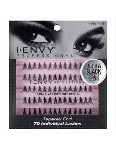 I Envy Individual Lash/Pestañas Ultra Negro Know Free Medio 70Pc (Pkpe05Ub)