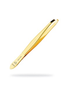 Premax Pinza Dorada Punta Curva 9 cm