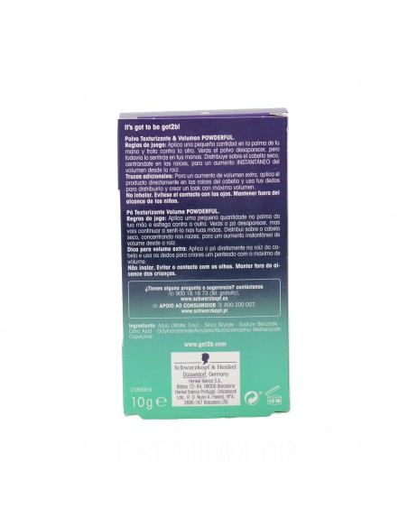 Schwarzkopf Got2b Polvos Texturizantes y Volumens 10 gr
