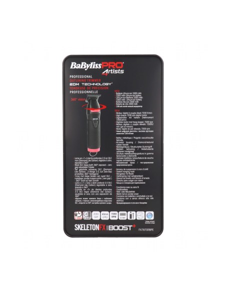 Babyliss Base Boost Black And Red Trimmer